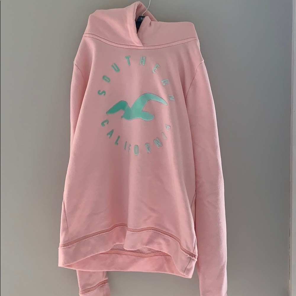 A pink sweatshirt from Hollister